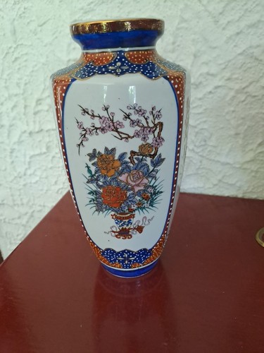 Vase porcelaine blanc decors - porcelaine,