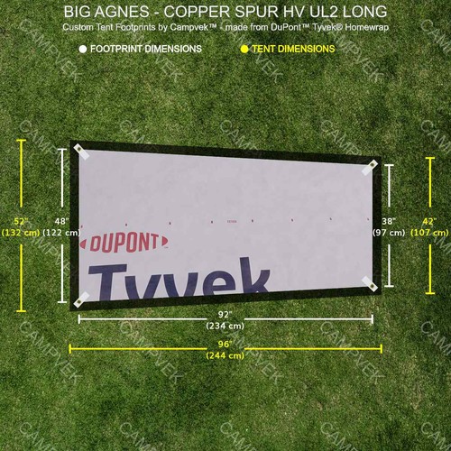 Tyvek footprint for the - footprint,
