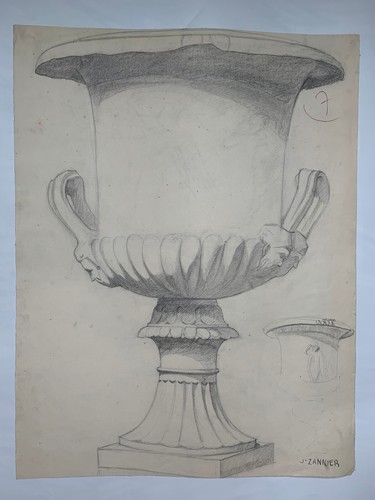 Dessin vase médicis - vase, École