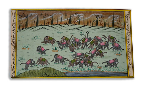 Peinture miniature faite la - miniature, à