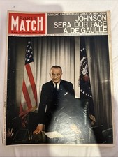 Paris Match N° 814 du 14/11/1964- Johnson sera dur face à de Gaulle