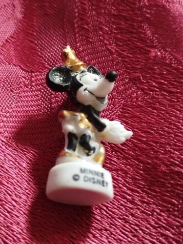 Fève minnie mate - minnie, dorée