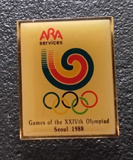 Pin’s Sport Jeux Olympiques Séoul 1988 XXIV Th Olympiad Pub ARA Services (1424)