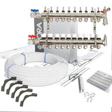 Kit Collecteur plancher chauffant hydraulique nourrice et tube PER Taille - Kit