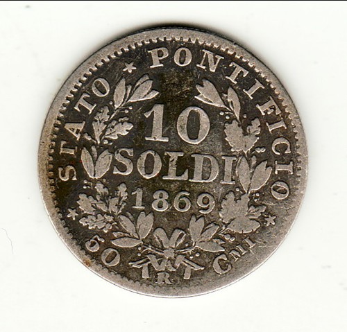 Vatican pius soldi - soldi, 1869