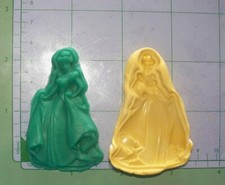 Cinderella FB Princess -Flexible Push Silicone Mold-Candy Cookies Crafts Fondant
