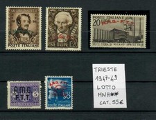 TRIESTE 1947-1949 LOTTO MNH **