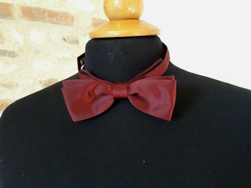 N01 noeud papillon bordeaux - papillon,