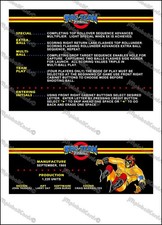 Premier Gottlieb Tag Team Pinball 1985 Cartes Instructions Flipper Custom V2