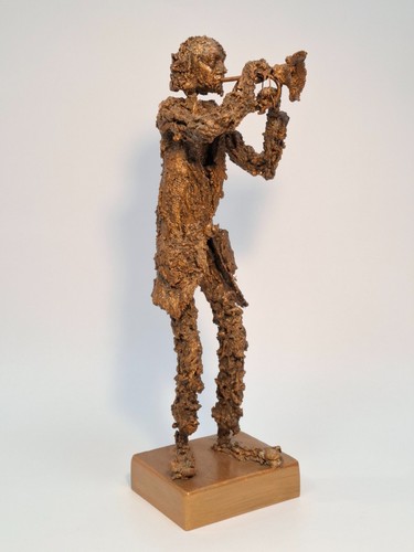 Art brut sculpture - brut, homme