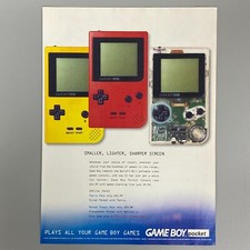 Game Boy Poche Couleur Nintendo Portable Jeu Vidéo 1998 Vintage Rétro Annonce