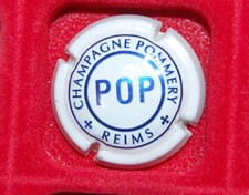 1 Plaque de muselet de champagne Pommery Pop