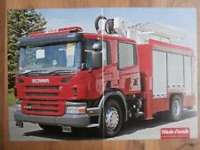 POSTER POMPIER / BRAS ELEVATEUR TPI 180 GIMAEX SCANIA P 310 / 42 x 30 cm