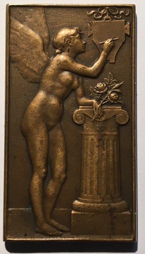 Médaille bronze art - bronze, nouveau