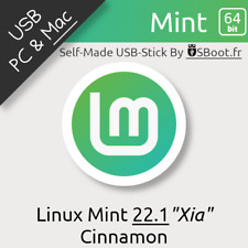 CLÉ USB LINUX MINT 22.1 XIA 64BIT DU 17/01/25 BOOTABLE DRIVE LIVE & INSTALLATION