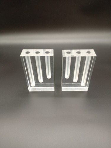 Duo vase bloc résine - duo, lucite