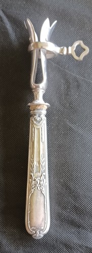 Manche gigot metal argente - gigot,