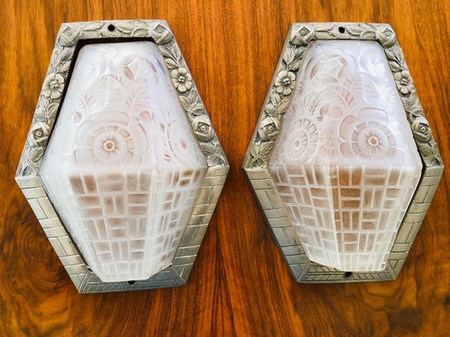 Paire appliques art deco - d'appliques,