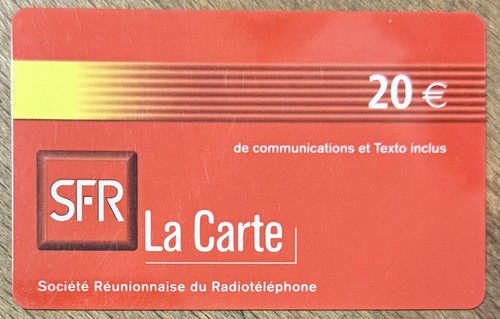 Réunion sfr carte 20 - rÉunion, 20€
