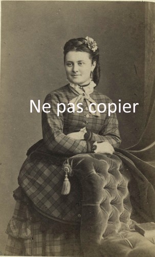 Femme vers 1865 cdv par - vers, witz
