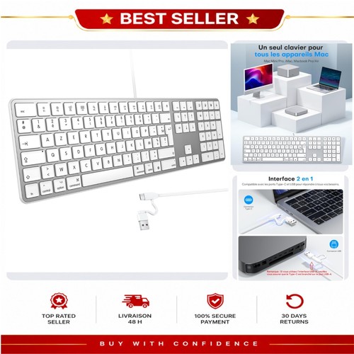 Omoton clavier filaire mac - clavier,