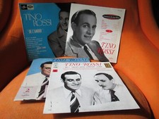 LOT 4 VINYLS 33T VG++ – TINO ROSSI + VINCENT SCOTTO + MES FILMS + DE L'AMOUR