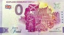 BILLET 0 POUND SCOTLAND EDINBURGH CASTLE ECOSSE  2024 NUMERO DIVERS
