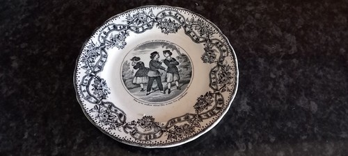 Ancienne assiette parlante