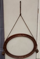 Ancien Cadre Ovale En Bois