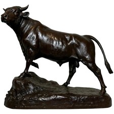 🐂 Majestueux Ancien Bronze