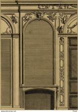 Décoration Intérieure Architecture Jean Bérain - Gravure XIXème Péquégnot