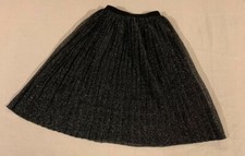 Jupe noire doublée avec tulle argenté, taille 4 ans, marque Kiabi
