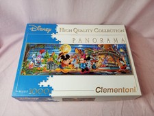PUZZLE DISNEY MICKEY MOUSE 1000 PIECES CLEMENTONI PANORAMA 33X98CM 100% COMPLET