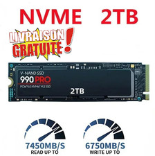 SSD 990 PRO 2To NVMe M.2 PCIe 4.0 – Ultra Rapide Lecture 7450MB/s PC