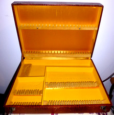 Ancien écrin coffret vide Pour Ménagère 37 pièces + 24 couteaux  soit 61 pièces