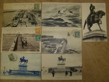 50 CHERBOURG CPA lot de 7 gare