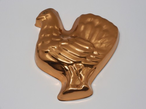 Moule ancien cuivre forme - -moule,
