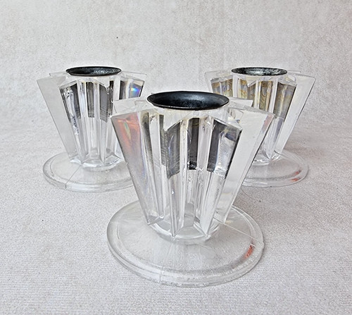 Lot bougeoir en - bougeoir, plexiglas