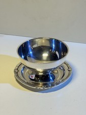 Saucière Sur Plateau En Métal Argenté , CHRISTOFLE GALLIA