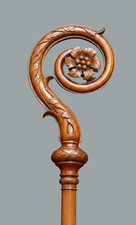 Bâton de crosse évêque en