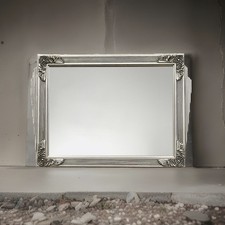 Ancien miroir art deco en bois