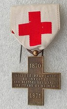 MEDAILLE croix rouge 1870 1871
