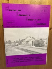 Magazine tramways vapeur secondaires 1989 51 Répertoire voies ferrées secondaire