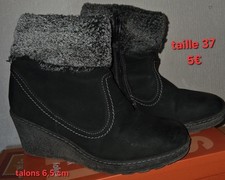 bottines Femme 37 Chaud, Talon