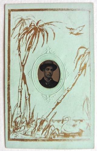 Ferrotype photo jeune homme - jeune,