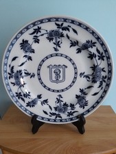 Assiette DELFT by MINTON  Faïence Anglaise Grand Dépôt Emile Bourgeois Paris
