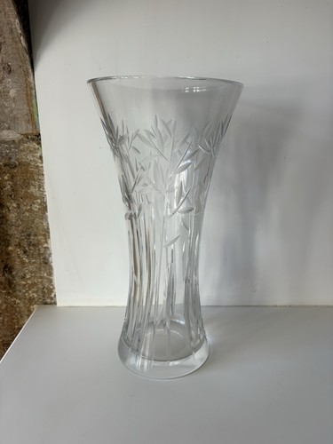 Grand vase cristal taillé - grand,