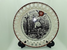 Ancienne assiette calendrier républicain Pluviose G. Brachet  Terrasson Lincolor