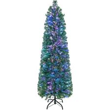Sapin de Noël Artificiel 150 avec Fibre Optique Sapin Pré-Éclairé avec 361 Bran