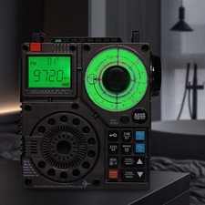 Réveil Radio Portable avec AM FM et Réception Ondes Courtes pour Voyage